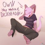 Rating: s
ID: 5541992
Date: 2025-05-01 14:52:21 -0400
Status: active
Score: 100
2025 absurd_res anthro barefoot biped bottomwear clothed clothing dialogue exclamation_point feet female fingers hi_res jarnqk kobold lya_(jarnqk) on_ground open_mouth pink_body pink_sclera pink_tail red_eyes scalie simple_background solo tail text topwear post #5541992