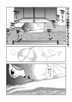 clothing comic female hair hair_over_eye human japanese_text lila_(kashiwagi_aki) mammal monochrome one_eye_obstructed solo text translated yakantuzura