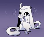 1280x720_(artist) 2023 3_fingers anthro black_sclera black_tears bodily_fluids fingers fur guardian_spirit hooves korean_description long_ears male ori_(ori) ori_(series) sad sitting solo tail tears text translation_check white_body white_eyes white_fur