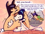 2024 after_sex anthro bedroom buddy_thunderstruck_(character) buddy_thunderstruck_(series) canid canine canis comic cuddling darnell_(buddy_thunderstruck) dialogue digital_media_(artwork) domestic_dog domestic_ferret duo english_text fellatio hi_res inanimate_object male male/male mammal mustelid musteline netflix oral penile salamikii sex text true_musteline weasel