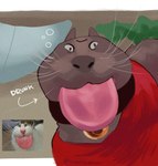 Rating: s
ID: 5354260
Date: 2025-02-05 21:32:59 -0500
Status: active
Score: 298
3_eyes ambiguous_gender bell bell_collar black_body black_fur blep camera_view clothing collar cowbell cult_of_the_lamb detailed_background domestic_cat drunk felid feline felis feral fisheye_lens fur hi_res looking_at_viewer male mammal massive_monster_(studio) multi_eye narinder pink_nose quadruped reference_image silly sincastermon solo substance_intoxication tongue tongue_out whiskers white_body white_fur post #5354260