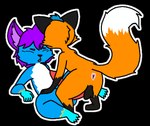 alpha_channel anthro canid canine domestic_cat duo dustythefox felid feline felis fox male male/male mammal melvinkitty