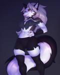 Rating: s
ID: 2112355
Date: 2020-01-10 19:35:05 -0500
Status: active
Score: 209
2020 4:5 absolute_territory absurd_res anthro bottomwear breasts canid canid_demon canine choker clothing demon ear_piercing female glistening glistening_body hellhound helluva_boss hi_res jewelry legwear loona_(helluva_boss) low-angle_view mammal monian mythological_canine mythological_creature mythology necklace piercing red_sclera shorts shoulderless_shirt solo spiked_choker teeth thigh_highs post #2112355