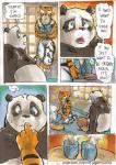 2015 anthro bear better_late_than_never comic daigaijin dialogue dreamworks duo english_text felid female giant_panda kung_fu_panda male mammal master_po_ping master_tigress painting_(artwork) pantherine text tiger traditional_media_(artwork) url watercolor_(artwork)