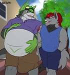 Rating: e
ID: 5313541
Date: 2025-01-17 16:04:09 -0500
Status: active
Score: 47
anthro athletic_wear battaph big_bulge bulge canid canine clothing duo eyewear goggles hi_res huge_bulge hyper hyper_bulge kangaroo macropod male male/male mammal marsupial muscular muscular_male outside pregnant pregnant_male walking_together post #5313541