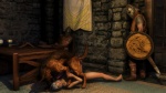 16:9 3d_(artwork) bestiality bethesda_game_studios book canid canine digital_media_(artwork) discombobulation erection female female_on_feral feral genitals group guard hi_res human human_on_feral interspecies male male/female mammal microsoft penis realistic_feral screencap skyrim the_elder_scrolls widescreen