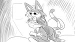 16:9 2023 animal_crossing ankha_(animal_crossing) anthro blush book clothing digital_drawing_(artwork) digital_media_(artwork) domestic_cat dragonweirdo duo feet felid feline felis female gaming greyscale handheld_console hi_res leaning_on_another male mammal markings marshal_(animal_crossing) monochrome nervous_sweat nintendo playing_video_game reading reading_book rodent sack sciurid simple_background sketch striped_markings striped_tail stripes tail tail_markings tracksuit tree_squirrel uraeus widescreen window