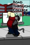 2:3 anthro bear clothed clothing comic cover cover_art cover_page detailed_background duo english_text fully_clothed hybrid jakegr jakegr_(character) male male/male mammal outside overweight romantic romantic_couple ruick tail text