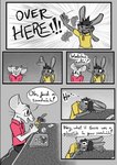 2023 absurd_res anthro beauchamp_(halcyon) clothed clothing comic dialogue digital_media_(artwork) duo english_text fur greyscale hair halcyon_(series) herba_(halcyon) hi_res lagomorph leporid lost_andsafe male mammal monochrome mouse murid murine open_mouth rabbit rodent simple_background smile text