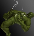 abs balls bartol biceps big_muscles bodily_fluids cum cum_on_belly cum_on_body cum_on_chest cumshot ejaculation erection genital_fluids genitals green_body green_skin hairy hi_res humanoid humanoid_genitalia humanoid_penis humanoid_pointy_ears male masturbation muscular muscular_humanoid muscular_male nipples not_furry nude orc orgasm pecs penile penile_masturbation penis pointy_ears solo tattoo tusks vein