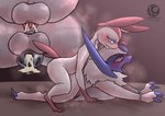 absol absurd_res anal anal_orgasm anal_penetration balls bodily_fluids chastity_cage chastity_device cuff_(restraint) cum cum_in_ass cum_inside duo eeveelution ejaculation feral feral_on_feral generation_3_pokemon generation_6_pokemon genital_fluids genitals handcuffs hands-free hi_res male male/male male_penetrated male_penetrating male_penetrating_male metal_cuffs nintendo orgasm penetration pokemon pokemon_(species) restraints sex sousaku_san sylveon