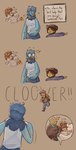 absurd_res amalgamate ambiguous_gender anthro avian bell_accessory bell_hair_tie blue_body blue_feathers brown_body brown_fur brown_hair canid canine ceroba_ketsukane clothing clover_(undertale_yellow) cowboy_hat digital_media_(artwork) dunebud_(undertale_yellow) eyewear feathers female feral fox frisk_(undertale) fur glasses goo_creature hair hat headgear headwear hi_res hug human inky125 kanako_ketsukane kerchief mammal martlet_(undertale_yellow) neckerchief neckwear sheriff_badge speech_bubble starlo_(undertale_yellow) undertale undertale_(series) undertale_yellow white_body