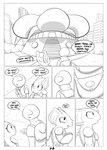 2017 ?_face anon anthro black_and_white comic dialogue english_text female generation_1_pokemon hi_res horn human mammal monochrome nidoqueen nintendo pokemon pokemon_(species) queenie_(shoutingisfun) shoutingisfun text