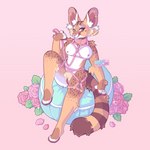 1:1 anthro bdsm bondage bound breasts clear_eclair felid feline female genitals hi_res mammal pussy serval strawberry_(plushsluts) suggestive tail