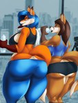 Rating: q
ID: 3705169
Date: 2022-11-21 12:38:22 -0500
Status: active
Score: 26
2022 absurd_res anthro bedroom_eyes big_breasts big_butt blue_eyes blue_hair bottle bottomwear breasts brown_body brown_fur brown_hair bubble_butt butt butt_cleavage canid canine cleavage clothed clothing container crop_top curvy_figure detailed_background digital_drawing_(artwork) digital_media_(artwork) duo exercise eyelashes eyewear female fluffy fluffy_tail fox fur glasses gym hair hi_res hotpants hourglass_figure huge_butt inside leggings legwear long_tail looking_at_viewer looking_back looking_back_at_viewer mammal midriff multicolored_body multicolored_fur narrowed_eyes orange_body orange_fur seductive shirt short_hair shorts side_boob small_waist smile tail tan_body tan_fur thebigbadwolf01 thick_thighs topwear towel two_tone_body two_tone_fur underbutt water_bottle wide_hips workout workout_clothing post #3705169