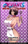 5_fingers apron apron_only ayayanagisawa big_breasts biped breasts clothing comic english_text female fingers hair hi_res human human_only kayla_sommers mammal not_furry solo text url