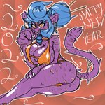 1:1 2021 absurd_res anthro big_breasts big_hands breasts butt chinese_zodiac covered_pussy felid female goo_drip hi_res huge_breasts hybrid illya_(shadyshadsie) mammal presenting presenting_hindquarters shadyshadsie simple_background simple_coloring sketch slime solo year_of_the_tiger