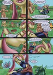 comic dialogue duo dyriuck_kaos english_text female female/female feral generation_3_pokemon generation_4_pokemon generation_5_pokemon hi_res lopunny mammal milotic nintendo panpour pansage pansear pokemon pokemon_(species) serperior text vespiquen