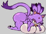 anthro big_breasts big_butt blaze_the_cat breast_pillow breasts butt domestic_cat felid feline felis female forehead_gem gem hi_res huge_breasts huge_butt mammal nude sega solo sonic_the_hedgehog_(series) thick_thighs wide_hips wolflance