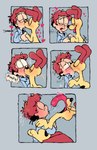 bestiality bestiality_kiss blush canid canine canis domestic_dog duo extreme_french_kiss feral french_kissing garfield_(series) human human_on_feral interspecies jon_arbuckle kissing long_tongue male male/male mammal odie_the_dog tongue tully_(artist)