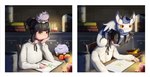 Rating: s
ID: 5360171
Date: 2025-02-08 18:18:33 -0500
Status: active
Score: 42
2025 5_fingers :3 ambiguous_gender angry annoyed anthro apple banana blue_body blue_fur blue_hair blue_markings blurred_background book bowl candle candlelight carrying_another chair clothing colored comic container cross-popping_vein crossover curled_tail dipstick_tail ditto_(pokemon) dot_eyes drawing eraser espurr evolution eyebrows eyelashes facial_piercing fear_&_hunger_2:_termina fear_and_hunger female feral fingers fluffy food fruit fur furniture generation_1_pokemon generation_6_pokemon glistening glistening_eyes grey_body grey_eyes grey_fur grey_hair group hair hair_bun hand_on_chin hand_on_own_chin hi_res holding_object holding_pencil human inside jar larger_female learning legumiies light lip_piercing lit_candle loafers long_hair looking_at_viewer mammal marina_(fear_and_hunger) markings meowstic nintendo on_head open_book pencil_(object) piercing plant pokemon pokemon_(species) red_eyes shaded shelf shiny_pokemon shirt short_tail simple_eyes sitting size_difference size_transformation sleeping smaller_female sparkles table tail tail_markings tied_hair topwear transformation trio white_body white_clothing white_fur white_shirt white_skin white_tail_tip white_topwear yellow_sclera post #5360171