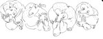 2n2n ambiguous_gender black_and_white echidna feral group mammal monochrome monotreme sketch