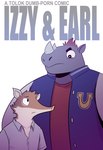 anthro comic cover duo earl_(t0l0k) hi_res izzy_(t0l0k) male mammal rhinoceros sengi t0l0k