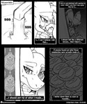 2017 anthro background_shot bandage blood bodily_fluids caption_box chicken_meat chicken_sandwich clothing comic dragon english_text five_frame_image food hi_res horizontal_staggering if_hell_had_a_taste male meat monochrome mythological_creature mythological_scalie mythology open_mouth running_water sandwich_(food) scales scalie shirt sink skylar_fidchell solo staggering_(layout) sweat text text_box topwear viroveteruscy water wounded