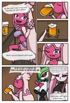 absurd_res adventurer alcohol beer beverage breasts comic english_text female future_pokemon generation_4_pokemon generation_9_pokemon hi_res iron_valiant lady_(oracle_of_delphi) lopunny nintendo oracle_of_delphi paradox_pokemon pokemon pokemon_(species) text tina_(oracle_of_delphi) tinkaton titania_(oracle_of_delphi)