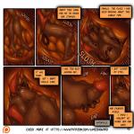 aamon_(james_howard) anthro balls bat brown_body brown_insides brown_internal comic digital_media_(artwork) duo endosoma english_text erection genitals hi_res imp inside_stomach internal james_howard male mammal masturbating_prey masturbation masturbation_inside_body masturbation_inside_stomach offscreen_character penis safe_vore text text_box tight_orifice tina_(james_howard) unseen_pred url vore willing_prey