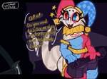 Rating: s
ID: 5402583
Date: 2025-02-28 07:23:30 -0500
Status: active
Score: 447
anthro armwear blue_eyes blue_outfit bodypaint breasts clothing clown clown_makeup dialogue duo emanata excited facial_horn female fool's_hat happy hat headgear headwear heterochromia horn hurdy-gurdy imminent_rape imminent_sex jester jester_outfit kobold legwear male male/female marigold_(tfzn) melee_weapon multicolored_body musical_instrument non-mammal_breasts nose_horn oblivious open_mouth red_eyes red_outfit scalie sitting speech_bubble stripes sword tail tail_motion tailwag teeth tongue trufzn two_tone_body unsheathing_weapon weapon white_body post #5402583