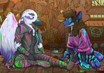 Rating: s
ID: 3920212
Date: 2023-03-09 22:45:27 -0500
Status: active
Score: 42
2023 ambiguous_gender anthro avian circe_(pankallisti) clothing eyewear feathered_wings feathers female glasses graffiti gryphon hi_res jacket jamesy_(oc) leg_wraps leggings legwear mammal murid murine mythological_avian mythological_creature mythology outside paint paint_splatter pankallisti planescape_(franchise) rat rodent shawl shirt smile topwear wings wraps post #3920212