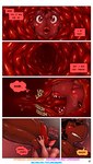 aamon_(james_howard) anthro base_four_layout bat blockage_(layout) cock_vore comic demon dialogue duo english_text first_person_view five_frame_image four_row_layout genitals gynomorph hi_res horizontal_blockage internal internal_corridor intersex intersex/male james_howard licking male mammal minigirl onlyfans oral partially_inside patreon penetration penile penis red_tongue sex size_difference size_play snout_fuck subscribestar text tina_(james_howard) tongue tongue_out urethral urethral_penetration vore