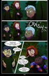 absolutedream absurd_res clothed clothing comic dialogue english_text fan_character female forest frisk_(undertale) green_clothing group hair hi_res holding_person human human_only male mammal messy_hair not_furry pattern_clothing plant robe striped_clothing stripes text tree undertale undertale_(series)