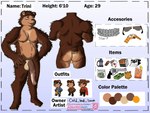 2024 4:3 absurd_res animal_genitalia animal_penis anthro badge bear belly brown_bear card chest_scar digital_drawing_(artwork) digital_media_(artwork) english_text equine_genitalia equine_penis eyewear fur genitals gold_watch grizzly_bear gun handgun hi_res iced_tea male mammal medial_ring mismatched_animal_genitalia mismatched_animal_penis mismatched_genitalia mismatched_penis model_sheet multicolored_body multicolored_fur penis playing_card polaroid raging_hydra ranged_weapon revolver scar silver_teeth solo sunglasses text thermos toolbox trini_(coldleafsoup) ursine weapon