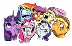 Rating: s
ID: 1284455
Date: 2017-07-23 17:06:24 -0400
Status: active
Score: 6
2017 ambiguous_gender applejack_(mlp) clothing cowboy_hat digital_media_(artwork) disastral equid equine expression_sheet feral fluttershy_(mlp) friendship_is_magic group hair hasbro hat headgear headshot_portrait headwear hi_res horn horse making_faces mammal mane_six_(mlp) multicolored_hair multicolored_tail my_little_pony mythological_creature mythological_equine mythology pinkie_pie_(mlp) pony portrait rainbow_dash_(mlp) rainbow_hair rarity_(mlp) scootaloo_(mlp) simple_background tail twilight_sparkle_(mlp) two_tone_hair unicorn white_background post #1284455
