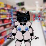 Rating: e
ID: 3640268
Date: 2022-10-21 02:29:44 -0400
Status: active
Score: 65
1:1 2022 absurd_res anthro anthrofied bellabot big_breasts big_butt breasts butt carrefour clothed clothing digital_media_(artwork) domestic_cat felid feline felis female genitals heart_symbol hi_res kerfus logo looking_at_viewer machine mammal nipples open_mouth pudu_robotics robot screen screen_face simple_background smile solo suggestive tailless text thick_thighs vulva white_body xenolith0 post #3640268