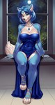 Rating: s
ID: 4894820
Date: 2024-07-03 13:17:18 -0400
Status: active
Score: 234
2024 anthro arm_tuft big_breasts blue_body blue_clothing blue_dress blue_eyes blue_fur blue_hair bracelet breasts canid canine chest_tuft circlet clothing collarbone dress eyebrows eyelashes feet female footwear fox full_moon fur glistening hair hi_res inner_ear_fluff jewelry krystal_(star_fox) legs_together looking_at_viewer mammal moon necklace nintendo pipyaka sandals shoes short_hair shoulder_tuft sitting slit_dress smile solo star_fox strapless_clothing strapless_dress tuft white_body white_fur window post #4894820