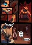 absurd_res blood bodily_fluids breasts carrioncat comic cougar elf fantasy felid feline female flexing fur_clothing hi_res human humanoid khajiit mammal microsoft muscular muscular_female scar the_elder_scrolls transformation