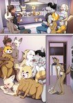 2023 absurd_res aggretsuko ailurid anthro apron apron_only balls belly big_belly big_breasts blush bodily_fluids breasts canid canine canis chastity_cage chastity_cage_only chastity_device chastity_device_only clothed clothing comic cuckold cum dan_darkheart digital_media_(artwork) domestic_dog erection eyewear female female_penetrated fennec_fox fenneko fox genital_fluids genitals glasses group group_sex haida's_mother haida_(aggretsuko) hair hi_res huge_breasts hyena inui_(aggretsuko) kissing male male/female male_penetrating male_penetrating_female mammal mostly_nude multiple_pregnancies mustelid nipples nude open_mouth otter penetration penis pregnant pregnant_anthro pregnant_female pregnant_sex pussy red_panda retsuko retsuko's_mother sanrio sex spotted_hyena submissive submissive_male the_dark_mangaka true_fox