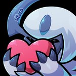 1:1 2024 absol alpha_channel ambiguous_form ambiguous_gender blitzdrachin claws conditional_dnp dark_body dark_skin emote fur generation_3_pokemon happy heart_symbol low_res mammal monster nintendo pokemon pokemon_(species) simple_background solo tagme transparent_background white_body white_fur