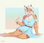 Rating: s
ID: 5590918
Date: 2025-05-22 14:53:10 -0400
Status: active
Score: 62
2025 3_toes 5_fingers anthro barefoot belt blue_clothing blue_dress bobcat breasts chest_tuft cleavage clothed clothing countershading daisy_(flower) digital_media_(artwork) dress ear_tuft feet felid feline female fingerless_(marking) fingers flower full-length_portrait fur hair hi_res holding_flower holding_object inner_ear_fluff looking_at_viewer lynx mammal markings orange_body orange_fur plant plantigrade portrait pose signature simple_background solo sundress tenynn toeless_(marking) toes tuft white_hair whitney_(energyvector) yellow_eyes yokozuwari post #5590918