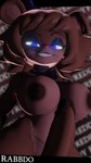 3d_(artwork) 9:16 anthro bear big_breasts big_penis blue_eyes bow_tie breasts brown_body brown_skin clothing crossgender digital_media_(artwork) five_nights_at_freddy's freddy_(fnaf) fredina's_nightclub fredina_(cally3d) genitals gynomorph hat headgear headwear hi_res intersex looking_at_viewer mammal mtg_crossgender mti_crossgender penis rabbdo scottgames smile smiling_at_viewer solo thick_thighs top_hat wide_hips