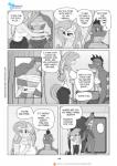 2017 anthro anthrofied breasts clothing comic dialogue dragon ellipsis english_text equid equine female fluttershy_(mlp) footwear friendship_is_magic hasbro hi_res male mammal monochrome my_little_pony mythological_creature mythological_equine mythological_scalie mythology pegasus pia-sama sandals scalie shoes speech_bubble spike_(mlp) tail text url wings