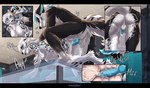 Rating: e
ID: 5420123
Date: 2025-03-08 13:13:14 -0500
Status: active
Score: 53
anthro anus barely_visible_anus black_bars blue_anus bodily_fluids breasts canid canine canis cervical_contact comic cum cum_in_pussy cum_in_uterus cum_inside cutaway dialogue doggystyle duo ejaculation eyes_closed female from_behind_position genital_fluids genitals glass_table hi_res internal internal_vaginal knot letterbox low-angle_view male male/female mammal nipples penetration penis perineum pussy seraphimka_(artist) sex sex_on_table tongue tongue_out um uterus vaginal vaginal_fluids vaginal_penetration wolf post #5420123