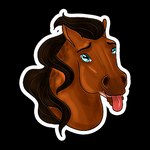 1:1 2021 alpha_channel amber18db ambiguous_gender blue_eyes brown_body brown_hair brown_mane digital_media_(artwork) dolero equid equine eyebrows feral hair headshot_portrait horse looking_at_viewer low_res mammal mane open_mouth portrait simple_background solo tongue tongue_out