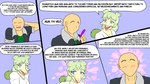 16:9 4k absurd_res anon_(snoot_game) anthro back_plates bald blue_eyes blush breasts cavemanon_studios clothing colored comic dialogue dinosaur duo duo_in_panel faceless_character faceless_human faceless_male female fuegosonic93 goodbye_volcano_high green_body green_clothing green_hair green_scales green_shirt green_topwear hair hand_behind_head hi_res holding_card human jacket looking_at_another male mammal narrowed_eyes open_mouth ornithischian prehistoric_species pupils reptile scales scalie shirt simple_background slit_pupils snoot_game snout solo_in_panel spanish_text speech_bubble stegosaurian stegosaurus stella_(gvh_beta) text thyreophoran tongue topwear white_clothing white_shirt white_topwear widescreen