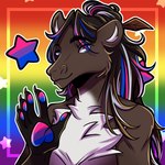 1:1 accessory anthro bisexual_pride_colors black_body black_hair blue_eyes brown_body brown_hair dark_body equid equine feathers felid feline hair hair_accessory hair_mane hairclip hi_res horse hybrid lgbt_pride lgbt_pride_month lion long_hair long_mane lukka_(lukka9090) male mammal my_furry_art native native_american orange_hair pantherine pride_colors rainbow_flag rainbow_pride_colors rainbow_pride_flag rainbow_symbol shifter solo tan_body