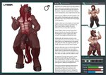 animal_humanoid anthro big_penis bodily_fluids brown_hair contextual_arrow cum cum_drip description directional_arrow dripping duo english_text equid equine equinian_(lunate) gender_symbol genital_fluids genitals hair herm horse human human_to_anthro humanoid information information_box information_section intersex lunate male male_symbol mammal number penis pubes rating_scale red_hair sequential_arrow species_description species_name species_sheet species_transformation star symbol text text_box transformation vein veiny_penis