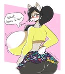 Rating: q
ID: 3839172
Date: 2023-01-28 03:21:05 -0500
Status: active
Score: 88
2022 absurd_res anthro areola areola_slip big_breasts big_butt black_hair bodily_fluids bottomwear breast_expansion breasts butt canid canine canis clothing dialogue digital_media_(artwork) domestic_dog expansion eyelashes eyelids female fur hair hi_res huge_breasts hyper hyper_breasts leggings legwear looking_at_viewer looking_back looking_back_at_viewer mammal nonarycubed ponytail rear_view red_eyes shirt short_tail skirt solo speech_bubble sweat sweatdrop tail tan_body tan_fur topwear underbutt post #3839172